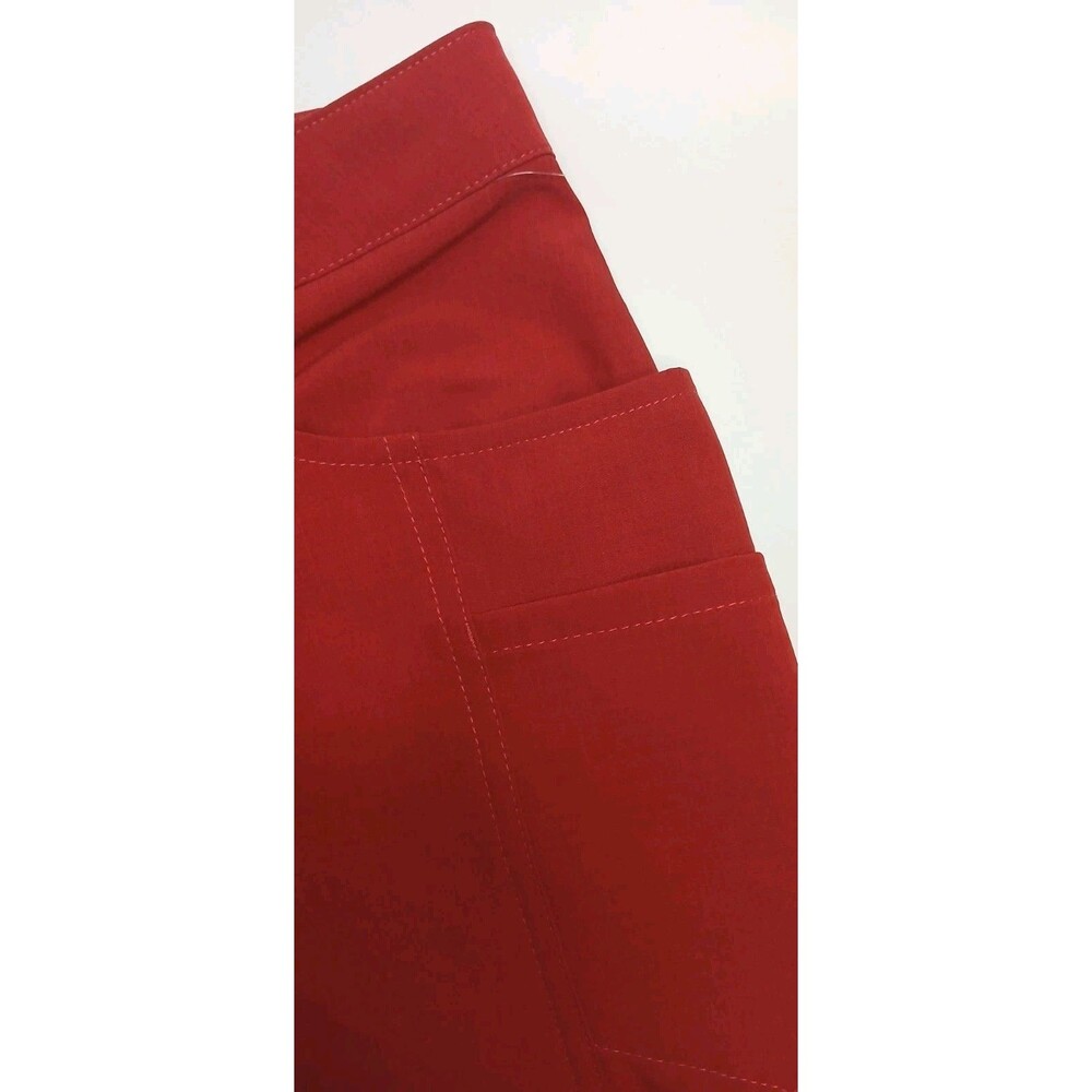 ZYIA Active Women’s Size M Shorts 6" Red Cuffed 6 Pockets Adjustable Waist NWT - Picture 5 of 12
